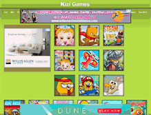 Tablet Screenshot of kizigames88.com